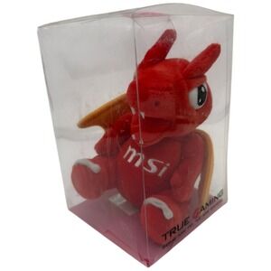 MSI Red Dragon Plush Toy Mascot True Gaming Collectible